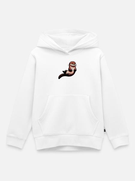 Otter - Kinder Premium Organic Hoodie - Weiß