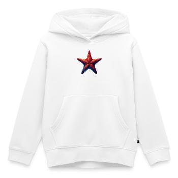 Étoile de mer - Sweat Premium à capuche enfant bio - blanc - Devant - AI Model Kid Female (0cm)