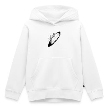 Planche de surf - Sweat Premium à capuche enfant bio - blanc - Devant - AI Model Kid Female (0cm)