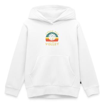 Ich kann nicht Ich habe Volley Humor Geschenk - Kinder Premium Organic Hoodie - Weiß - Vorne - AI Model Kid Female (0cm)