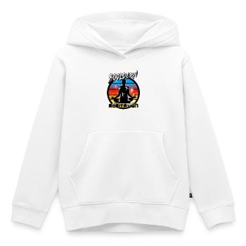 Bouldern - Kinder Premium Organic Hoodie - Weiß - Vorne - AI Model Kid Female (0cm)