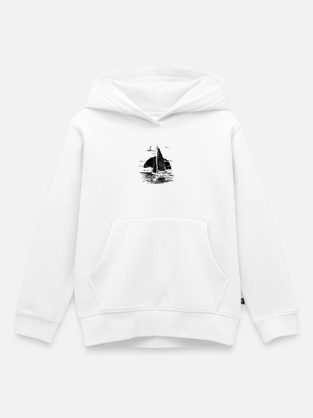 Segeln - Kinder Premium Organic Hoodie - Weiß
