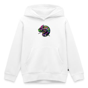Chamäleon - Kinder Premium Organic Hoodie - Weiß - Vorne - AI Model Kid Female (0cm)