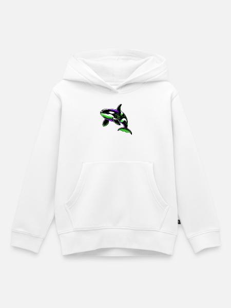 Schwertwal - Kinder Premium Organic Hoodie - Weiß