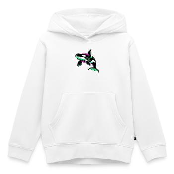 Schwertwal - Kinder Premium Organic Hoodie - Weiß - Vorne - AI Model Kid Female (0cm)