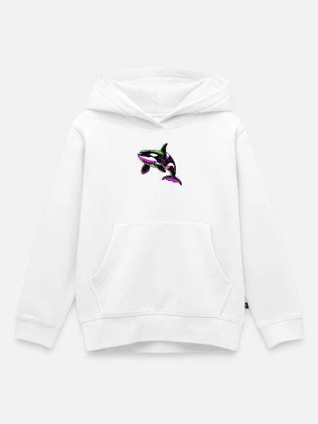 Schwertwal - Kinder Premium Organic Hoodie - Weiß