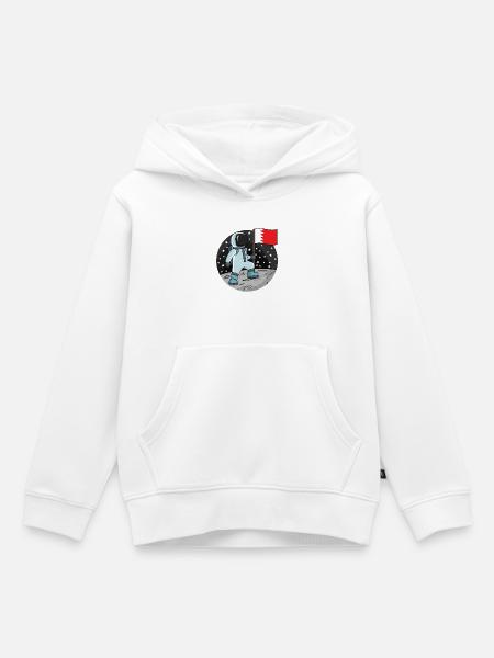 Astronaut Fahne Bahrain - Kinder Premium Organic Hoodie - Weiß