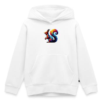 Écureuil - Sweat Premium à capuche enfant bio - blanc - Devant - AI Model Kid Female (0cm)