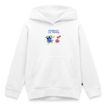 Mission to Mars - Sweat Premium à capuche enfant bio - blanc - Devant - AI Model Kid Female (0cm)