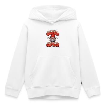 Mein Innerer Zwerg Ist Heute Sehr Giftig Spruch - Kinder Premium Organic Hoodie - Weiß - Vorne - AI Model Kid Female (0cm)