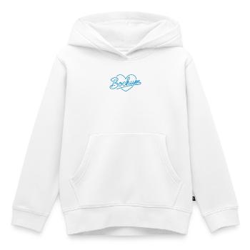 Love bochum - Kids Premium Organic Hoodie - white - Front - AI Model Kid Female (0cm)