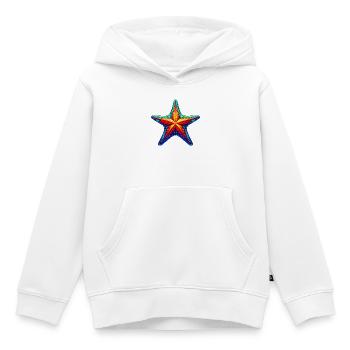 Étoile de mer - Sweat Premium à capuche enfant bio - blanc - Devant - AI Model Kid Female (0cm)