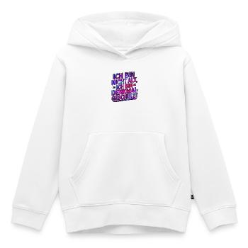 Ich bin nicht alt, ich bin denkmalgeschützt - Kinder Premium Organic Hoodie - Weiß - Vorne - AI Model Kid Female (0cm)