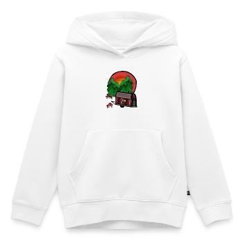 Bauwagen Natur Urlaubsreif Camping Campen - Kinder Premium Organic Hoodie - Weiß - Vorne - AI Model Kid Female (0cm)