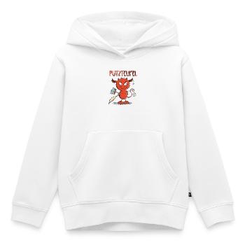 Lustiger Putzteufel Putzen Reinigungskraft Hygiene - Kinder Premium Organic Hoodie - Weiß - Vorne - AI Model Kid Female (0cm)