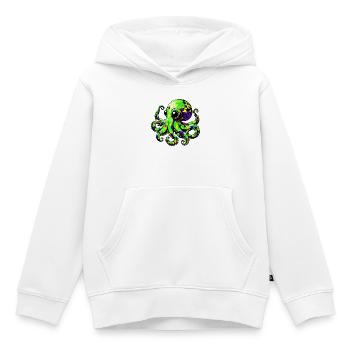 Krake - Kinder Premium Organic Hoodie - Weiß - Vorne - AI Model Kid Female (0cm)