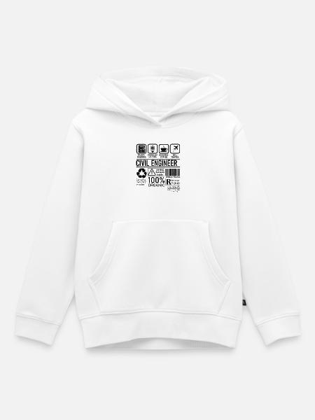 Civil Engineer multi tasking problem solving - Kinder Premium Organic Hoodie - Weiß