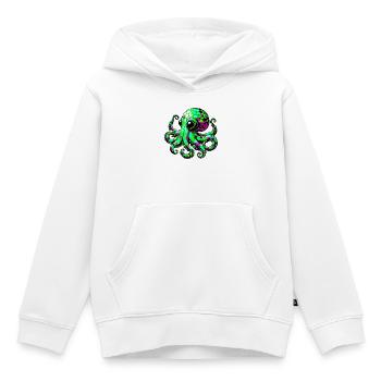 Krake - Kinder Premium Organic Hoodie - Weiß - Vorne - AI Model Kid Female (0cm)