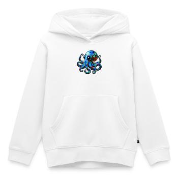 Krake - Kinder Premium Organic Hoodie - Weiß - Vorne - AI Model Kid Female (0cm)