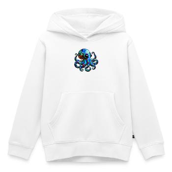 Krake - Kinder Premium Organic Hoodie - Weiß - Vorne - AI Model Kid Female (0cm)