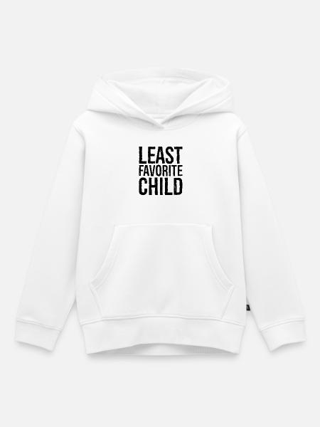 least favorite child - Kinder Premium Organic Hoodie - Weiß