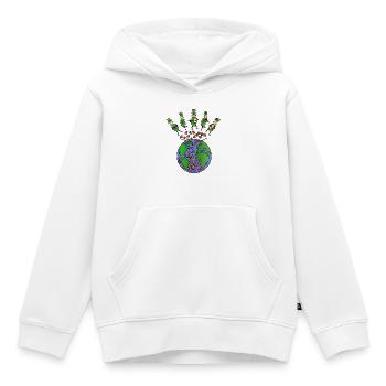 Folk Musik Schafe - Kinder Premium Organic Hoodie - Weiß - Vorne - AI Model Kid Female (0cm)