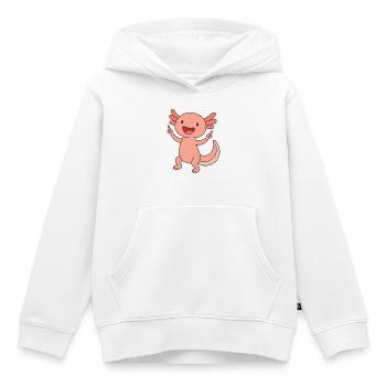 Axo Party Time - Kids Premium Organic Hoodie - white - Front - AI Model Kid Female (0cm)