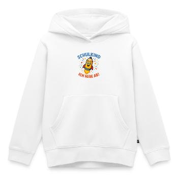 Einschulung Schulkind Raketenstift – Ich hebe ab! - Kinder Premium Organic Hoodie - Weiß - Vorne - AI Model Kid Female (0cm)