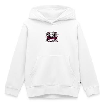 Bin Die Stolze Chefin Dieses Verrückten Haufens - Kinder Premium Organic Hoodie - Weiß - Vorne - AI Model Kid Female (0cm)