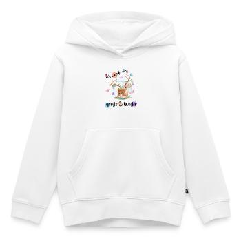 Nachwuchs Verkünden Ich Werde Große Schwester 2027 - Kinder Premium Organic Hoodie - Weiß - Vorne - AI Model Kid Female (0cm)