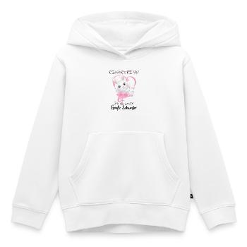 Announcing offspring I'm going to be a big sister in 2027 - Kids Premium Organic Hoodie - white - Front - AI Model Kid Female (0cm)