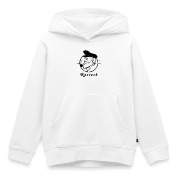 Marin de Rostock – Herbes nordiques - Sweat Premium à capuche enfant bio - blanc - Devant - AI Model Kid Female (0cm)