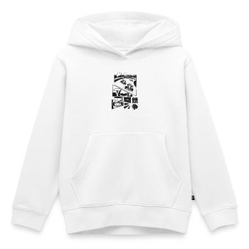 Racing driver behind the wheel of an F1 car - Kids Premium Organic Hoodie - white - Front - AI Model Kid Female (0cm)