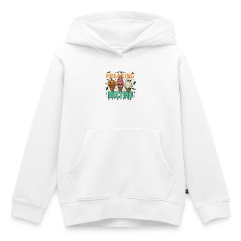 Halloween Eiscreme Grusel Design - Kinder Premium Organic Hoodie - Weiß - Vorne - AI Model Kid Female (0cm)