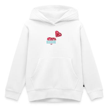 Eddie als Kostbar - Kinder Premium Organic Hoodie - Weiß - Vorne - AI Model Kid Female (0cm)
