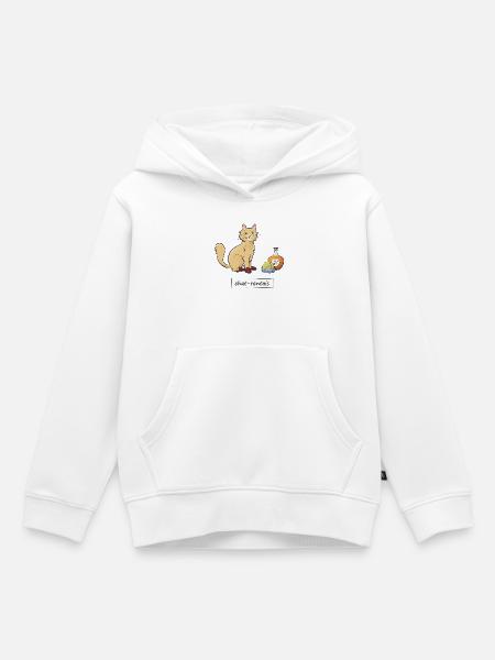 Chat-rentais - Kinder Premium Organic Hoodie - Weiß