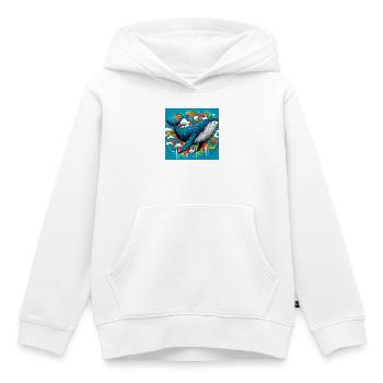 Wal - Kinder Premium Organic Hoodie - Weiß - Vorne - AI Model Kid Female (0cm)