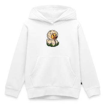 Blumenkohl Ente Gummiente Quietscheente Badeente  - Kinder Premium Organic Hoodie - Weiß - Vorne - AI Model Kid Female (0cm)