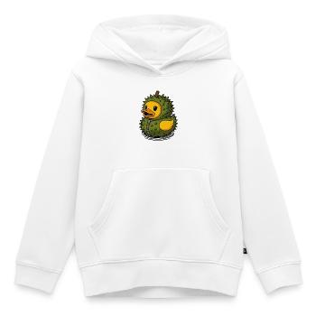 Durian Durianfrucht Ente Gummiente Quietscheente  - Kinder Premium Organic Hoodie - Weiß - Vorne - AI Model Kid Female (0cm)
