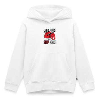 Astrologer Star Signs Before Stop Signs Astronomer - Kids Premium Organic Hoodie - white - Front - AI Model Kid Female (0cm)