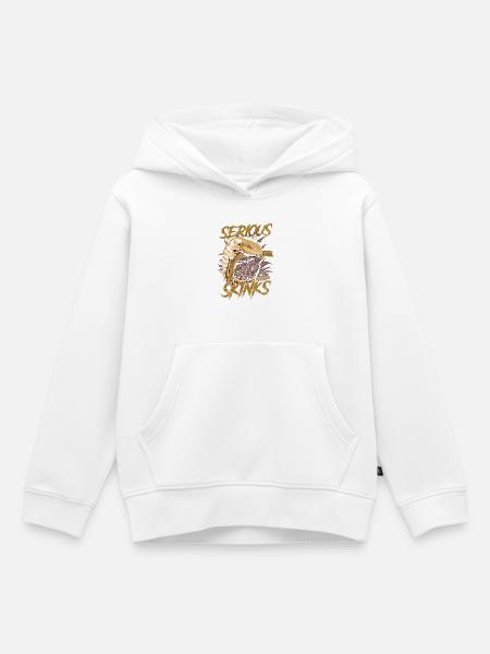 Ernsthaft über Blauzungenskinke Reptilienhalter - Kinder Premium Organic Hoodie - Weiß