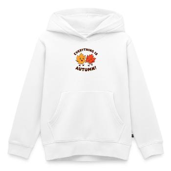 Everything is autumn. Happy autumn harvest, children - Kids Premium Organic Hoodie - white - Front - AI Model Kid Female (0cm)