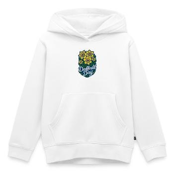 Daffodil Day - Cancer Awareness Tag - Kinder Premium Organic Hoodie - Weiß - Vorne - AI Model Kid Female (0cm)