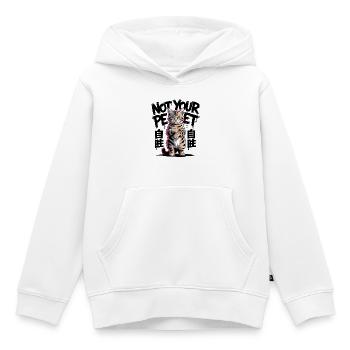 Nicht Ihre Hauskatze - Kinder Premium Organic Hoodie - Weiß - Vorne - AI Model Kid Female (0cm)