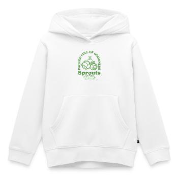 choux - Sweat Premium à capuche enfant bio - blanc - Devant - AI Model Kid Female (0cm)