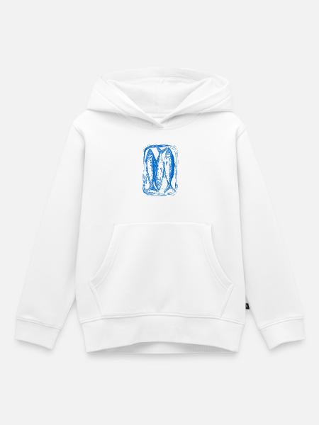 Dosenfisch - Kinder Premium Organic Hoodie - Weiß