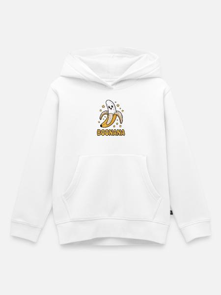 Boonana Halloween Banane - Kinder Premium Organic Hoodie - Weiß