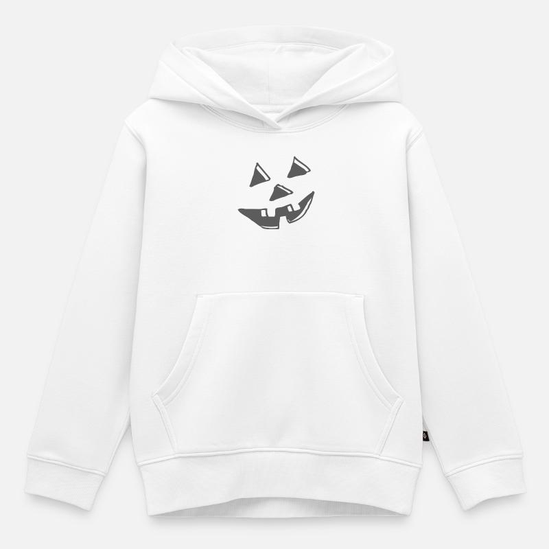 Halloween - Sweat Premium à capuche enfant bio - blanc