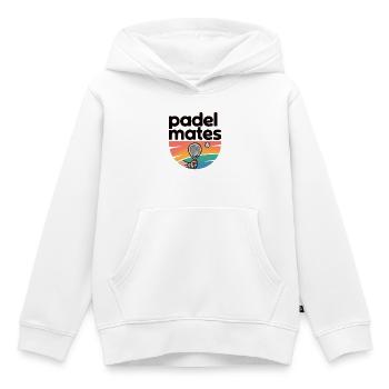 Vintage Padel T-Shirt – Perfekt für Teamplayer - Kinder Premium Organic Hoodie - Weiß - Vorne - AI Model Kid Female (0cm)