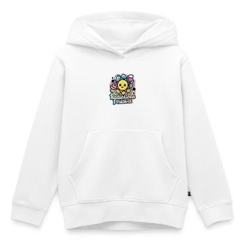 Radiations Positives pour Enfants Joie - Sweat Premium à capuche enfant bio - blanc - Devant - AI Model Kid Female (0cm)
